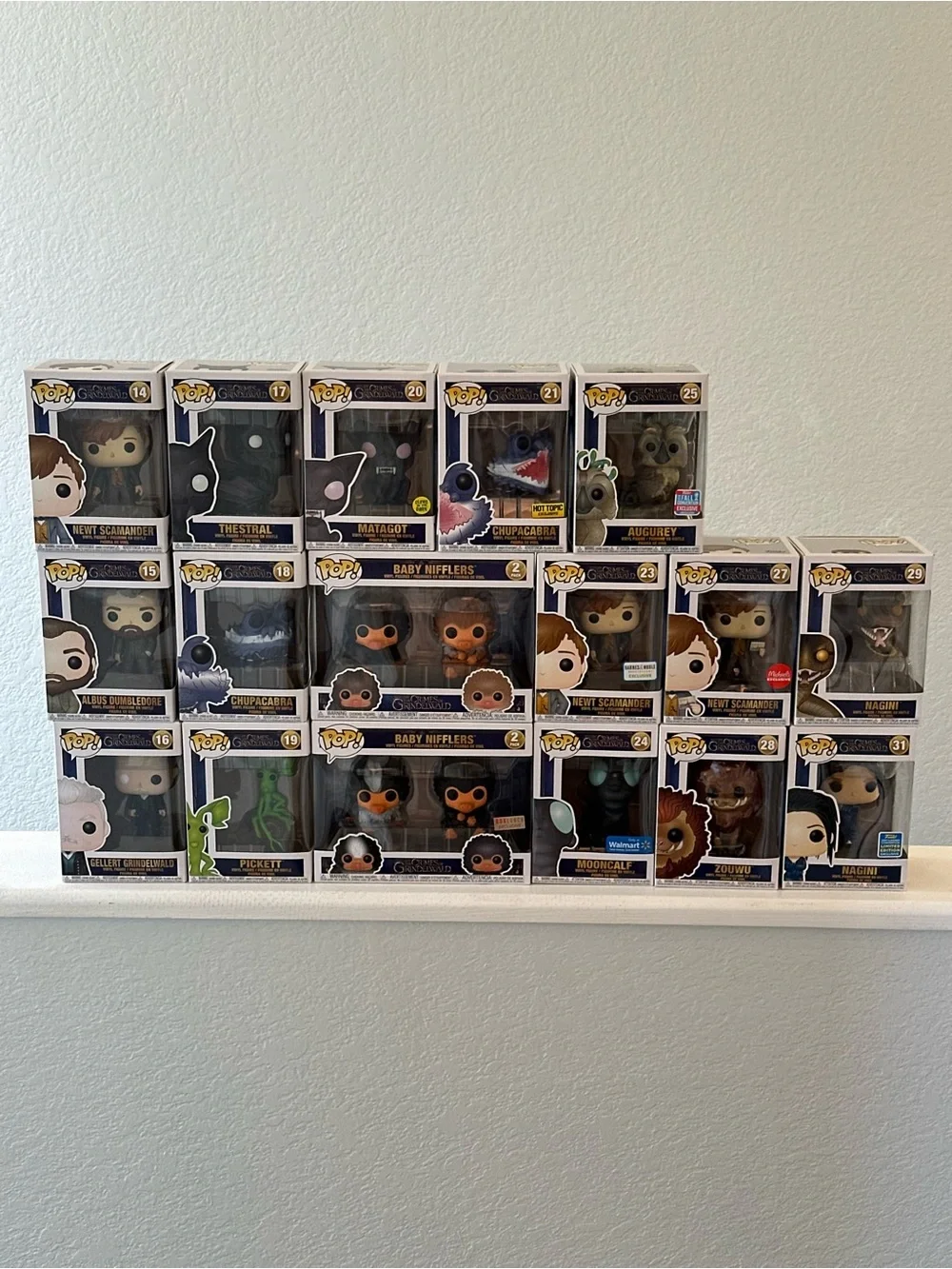 FUNKO POP! WIZARDING WORLD CRIMES OF GRINDELWALD LOT OF 17 VAULTED EXCLUSIVES